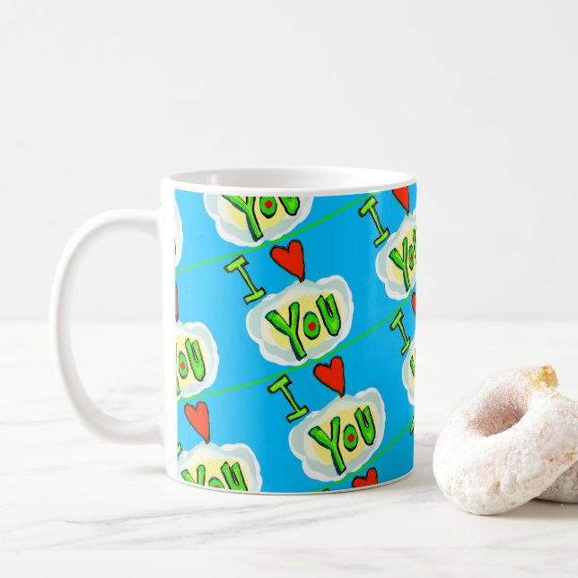  Life in Love Personalise  Coffee Mug (With Donut)