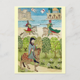 Life in Merry England, Scene from Mediaeval life Holiday Postcard