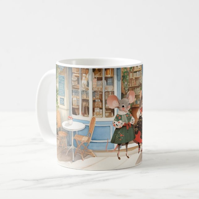 Life in Mice Town - Girls' Day Out Coffee Mug (Front Left)
