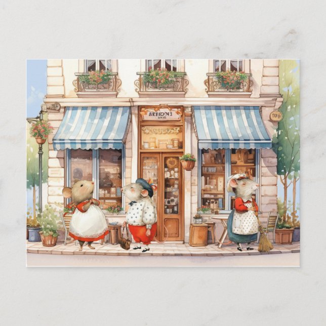 Life in Mice Town - Life As Usual Postcard (Front)