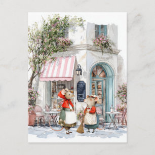 Life in Mice Town Series - Ladies Talk Postcard