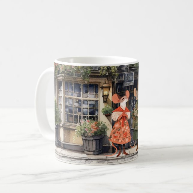 Life in Mice Town - Shopping Buddies Coffee Mug (Front Left)