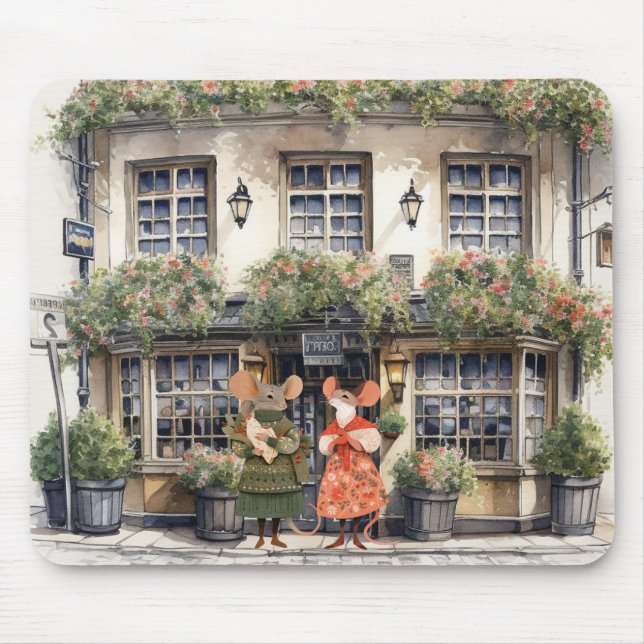 Life in Mice Town - Shopping Buddies Mouse Pad (Front)