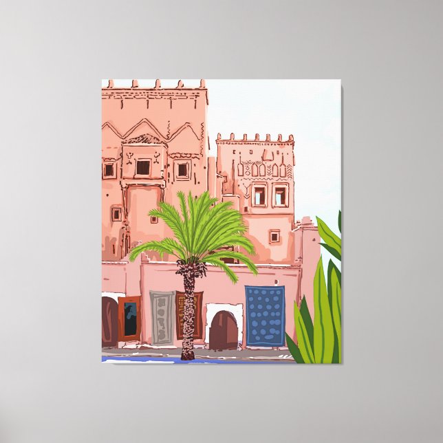Life in Morocco, Architecture Canvas Print (Front)