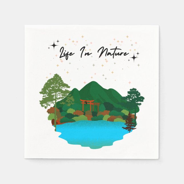 Life In Nature Paper Napkin (Front)