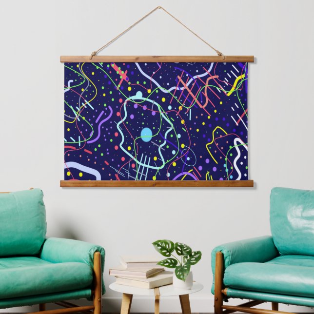 Life in Space Hanging Tapestry (Living Room)