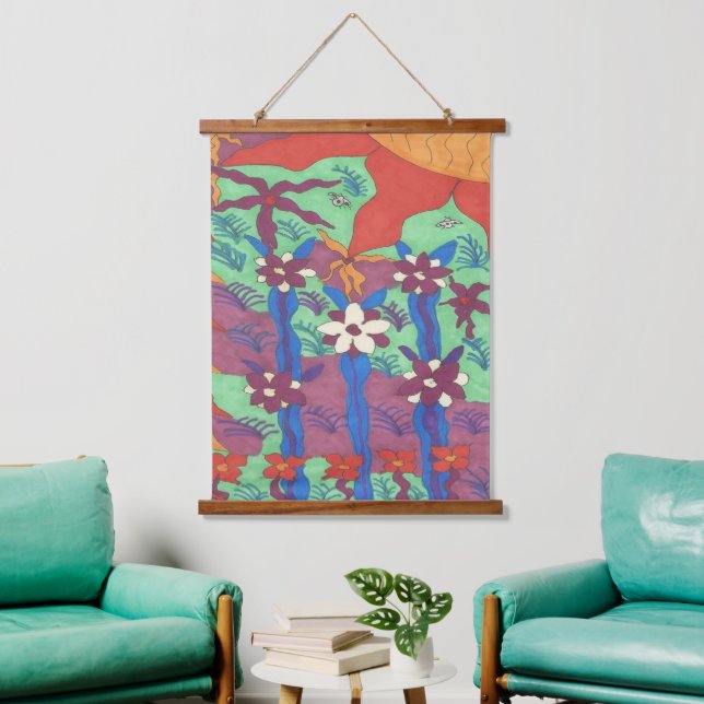 Life in the Garden Boho Art Hanging Tapestry (Living Room)