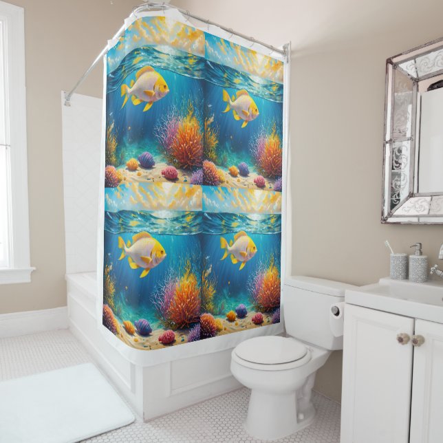 life in the ocean shower curtain (In Situ)
