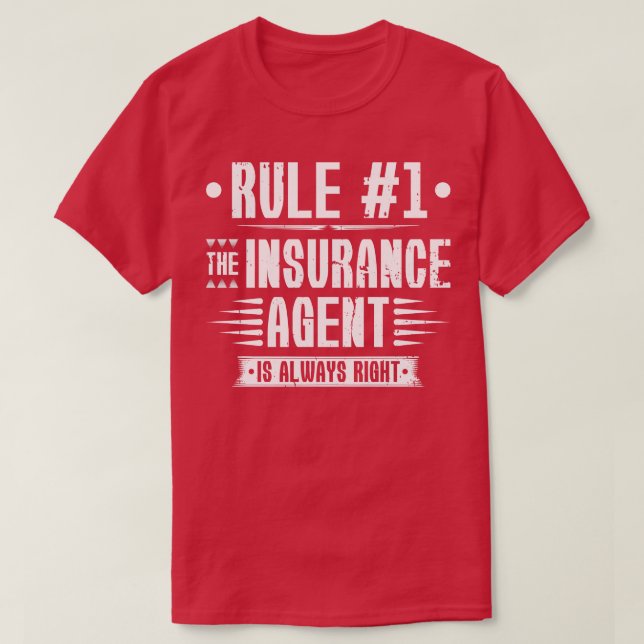 Life Insurance Agent Medicare Insurance T-Shirt (Design Front)