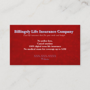 “Life Insurance” Business Card