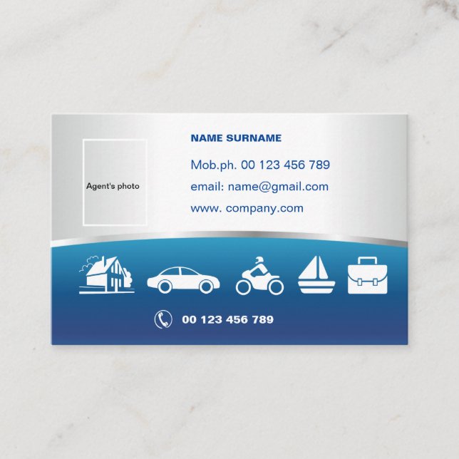 Life Insurance Business Card (Front)