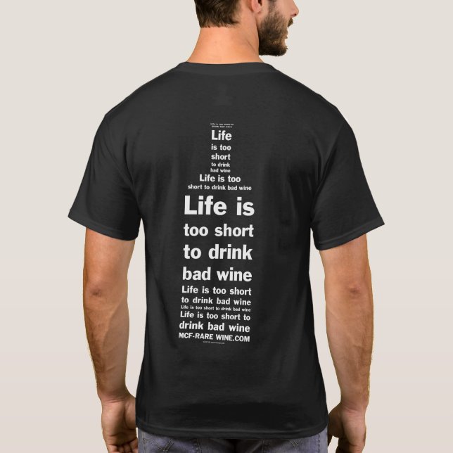 Life is 2 short tshirt (Back)