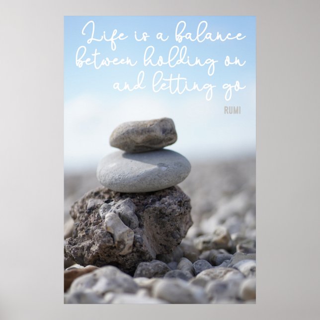 Life is a balance poster (Front)