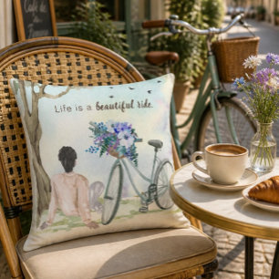 Life is a Beauitful Ride Bicycle Cushion