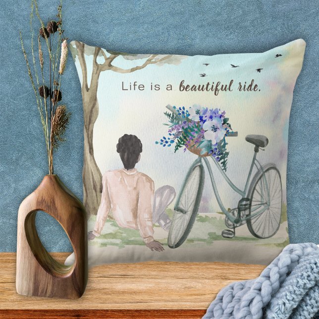 Life is a Beauitful Ride Bicycle  Cushion (Creator Uploaded)