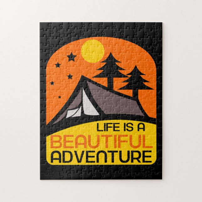 Life is A Beautiful Adventure Camping Jigsaw Puzzle (Vertical)