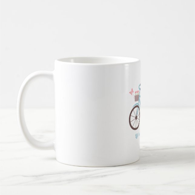Life is a Beautiful Ride Bicycle Coffee Mug (Left)