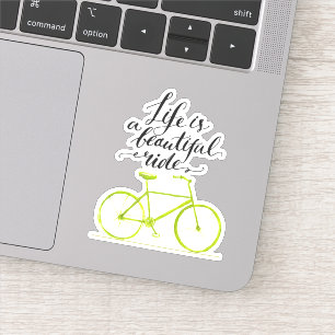 Life Is A Beautiful Ride Lime Green