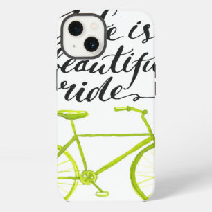 Life Is A Beautiful Ride Lime Green iPhone 13 Case