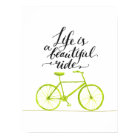 Life Is A Beautiful Ride Lime Green