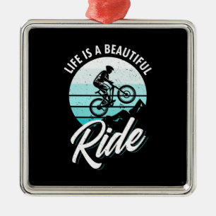 Life Is A Beautiful Ride Metal Tree Decoration