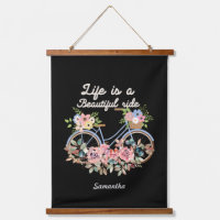 Life is a Beautiful Ride Spring Floral Bicycle