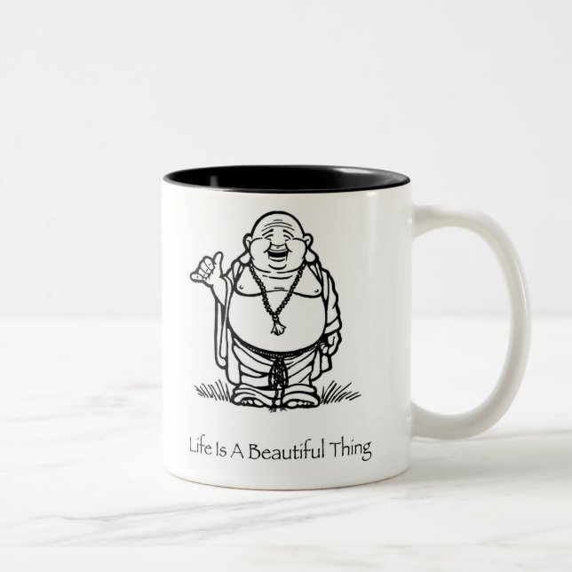 Life Is A Beautiful Thing Buddha Coffee Mug (Right)