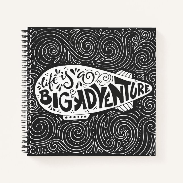 Life Is A Big Adventure Notebook (Front)