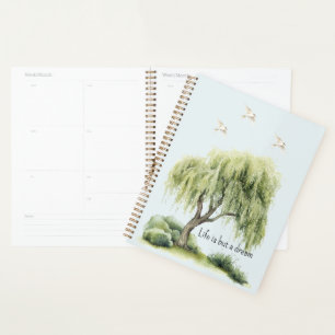 Life is a dream Tree Birds Planner