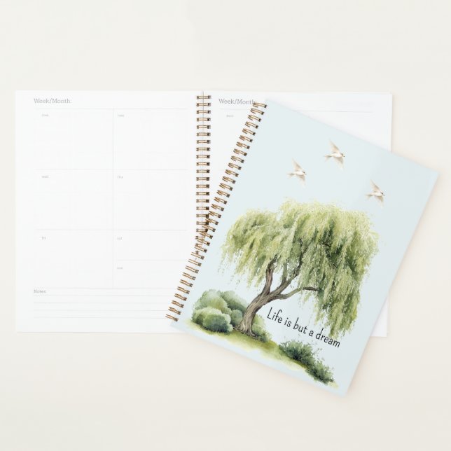 Life is a dream Tree Birds Planner (Display)