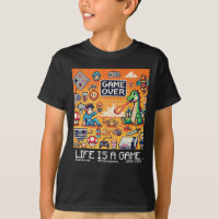 Life Is A Game..: Game Over (boy kids gamer kid)