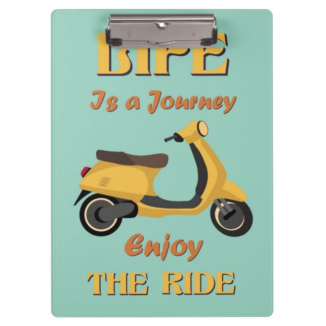 Life Is a Journey Clipboard (Front)