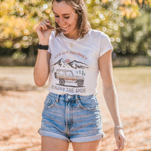 Life is a Journey Enjoy the Ride Colorful Cute T-Shirt