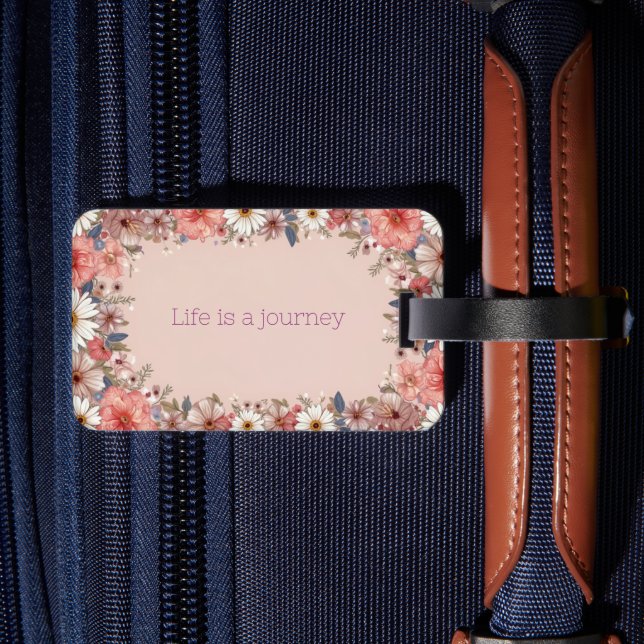 Life is a Journey Luggage Tag (Back Insitu 2)