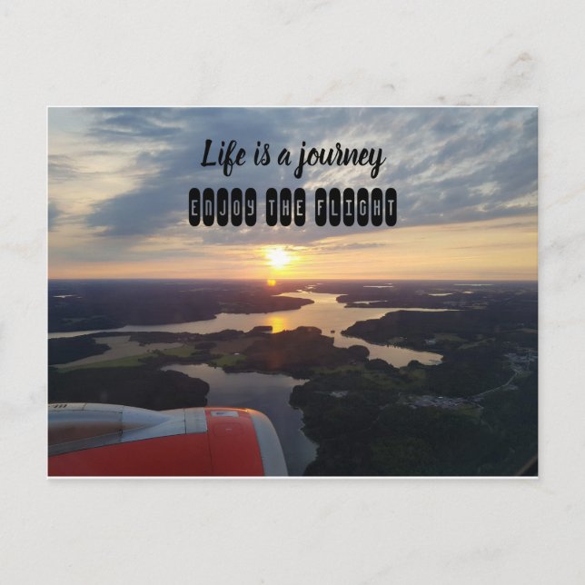 Life is a Journey Postcard (Front)