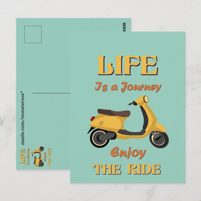 Life Is a Journey Postcard (Front/Back)