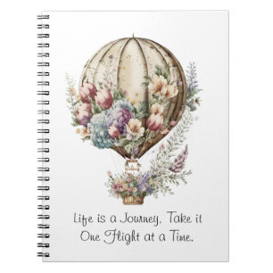 Life is a Journey, Take It One Flight at a Time Notebook