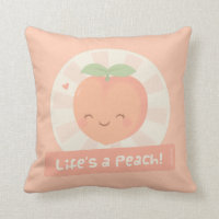 Life is a Peach Cute Pun Food Humour