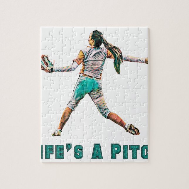 Life Is a Pitch Jigsaw Puzzle (Vertical)