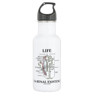 Life Is A Renal Existence (Kidney Nephron) 532 Ml Water Bottle