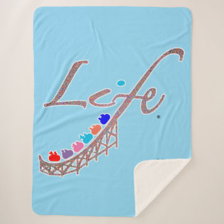 Life is a Roller Coaster Sherpa Blanket
