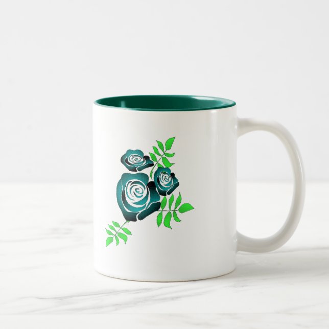 Life is a rose Two-Tone coffee mug (Right)