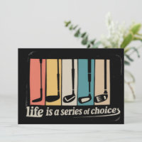 Life Is A Series Of Choices Golf Funny Golfing