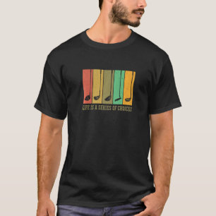 Life Is A Series Of Choices Golf Player Golfing Pu T-Shirt