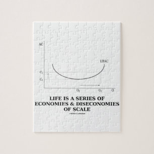 Life Is A Series Of Economies & Diseconomies Scale Jigsaw Puzzle