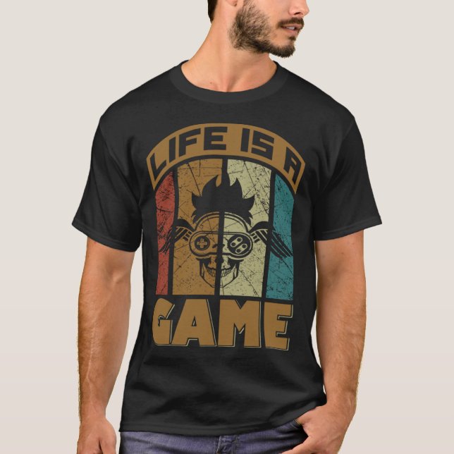Life is a Video Game  Gaming  Graphic Plus Size T-Shirt (Front)