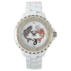 life is about balance. Japanese koi carp fish Watch
