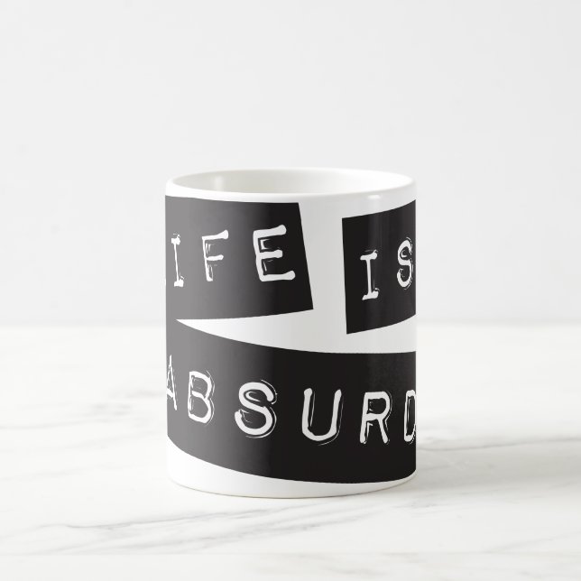 Life is Absurd (Black Tape) Coffee Mug (Center)