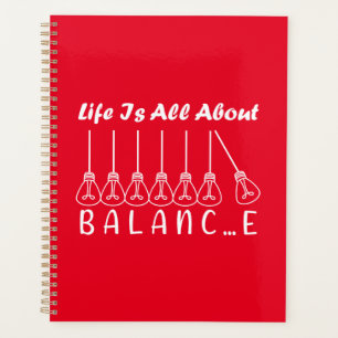 Life is all about balance motivational inspiration planner
