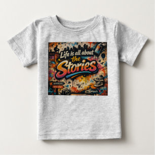 "Life is all about the Stories" Baby T-Shirt